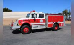 1991 International 4800 4x4 Type 3 Crew Cab Wildland Fire Pumper Truck Fire Truck in Fontana, CA