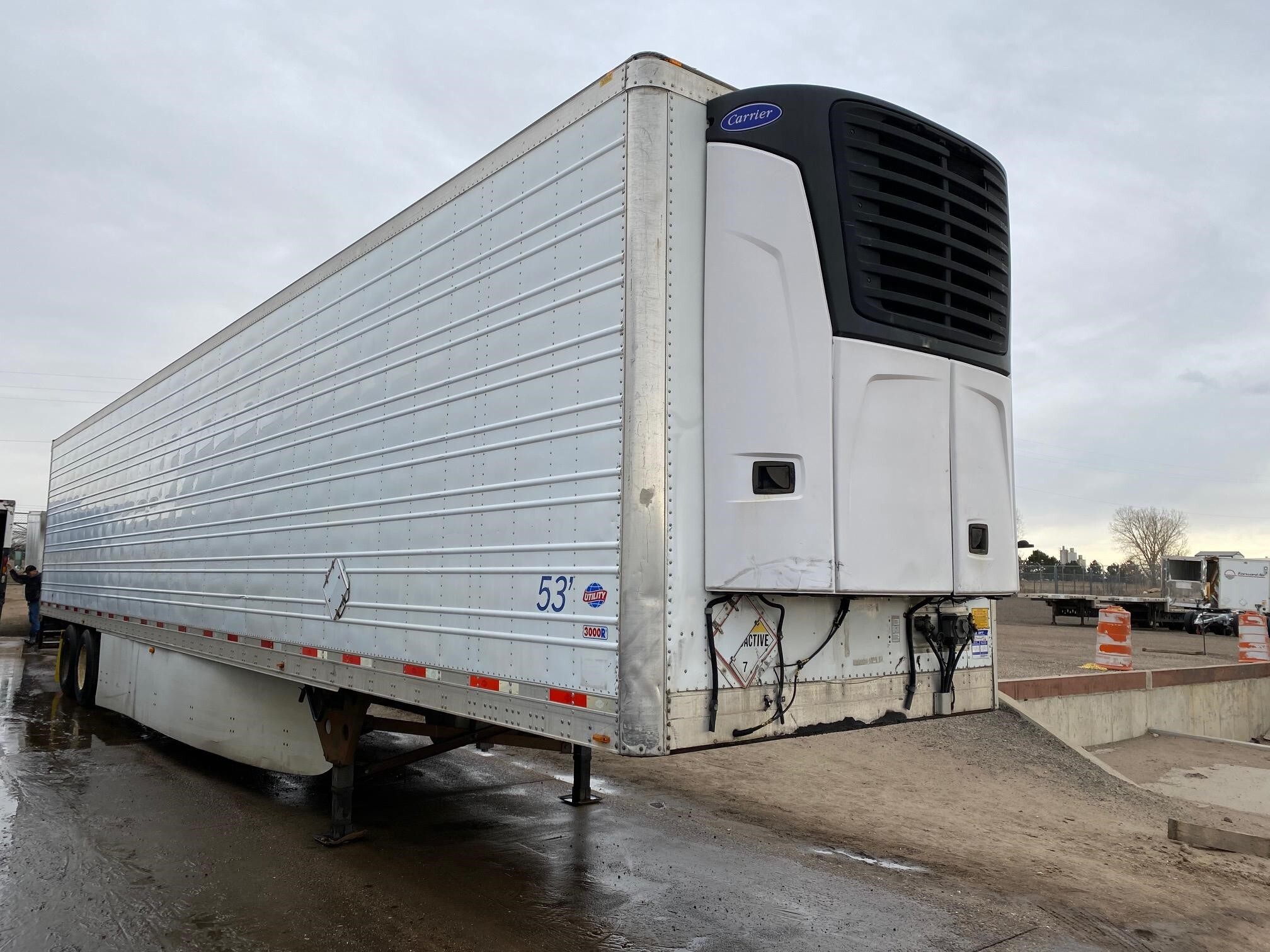 2013 Utility 3000R Air Ride Reefer, Carrier 2100A, 53' X 102", For Sale