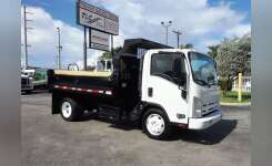 2013 ISUZU NQR Dump Truck, Landscape Truck, Flatbed Dump in Pompano Beach, FL
