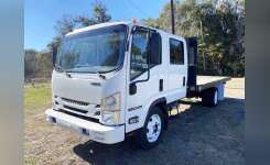 2018 ISUZU NPR HD Flatbed Truck, Landscape Truck, Cab Chassis in Palatka, FL