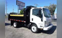 2020 Isuzu NPR HD Dump Truck, Landscape Truck, Flatbed Dump in Pompano Beach, FL