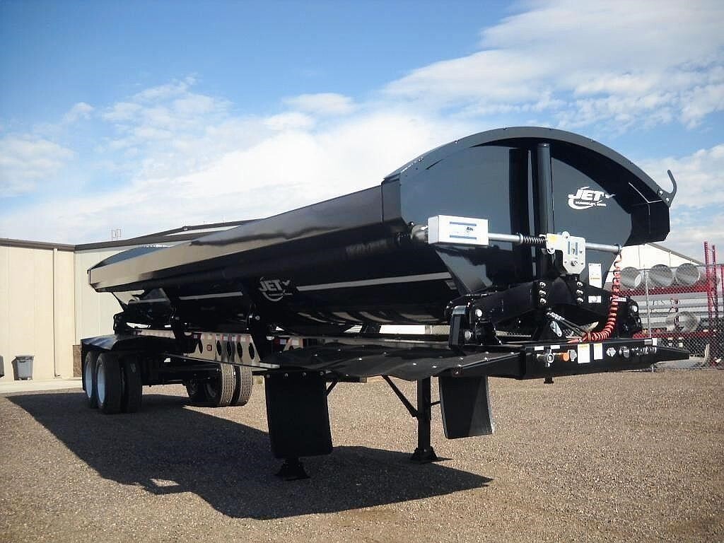 New 2024 Jet Jet 40' Air Ride Side Dump, Electric Roll Over Tar in