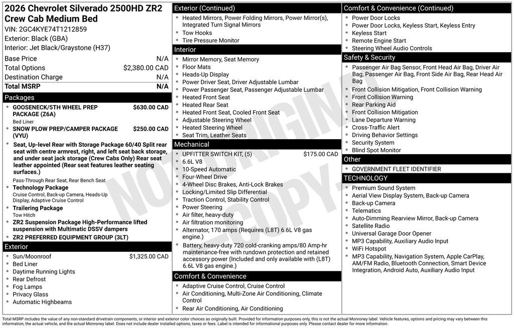 2026 Chevrolet SILVERADO 2500