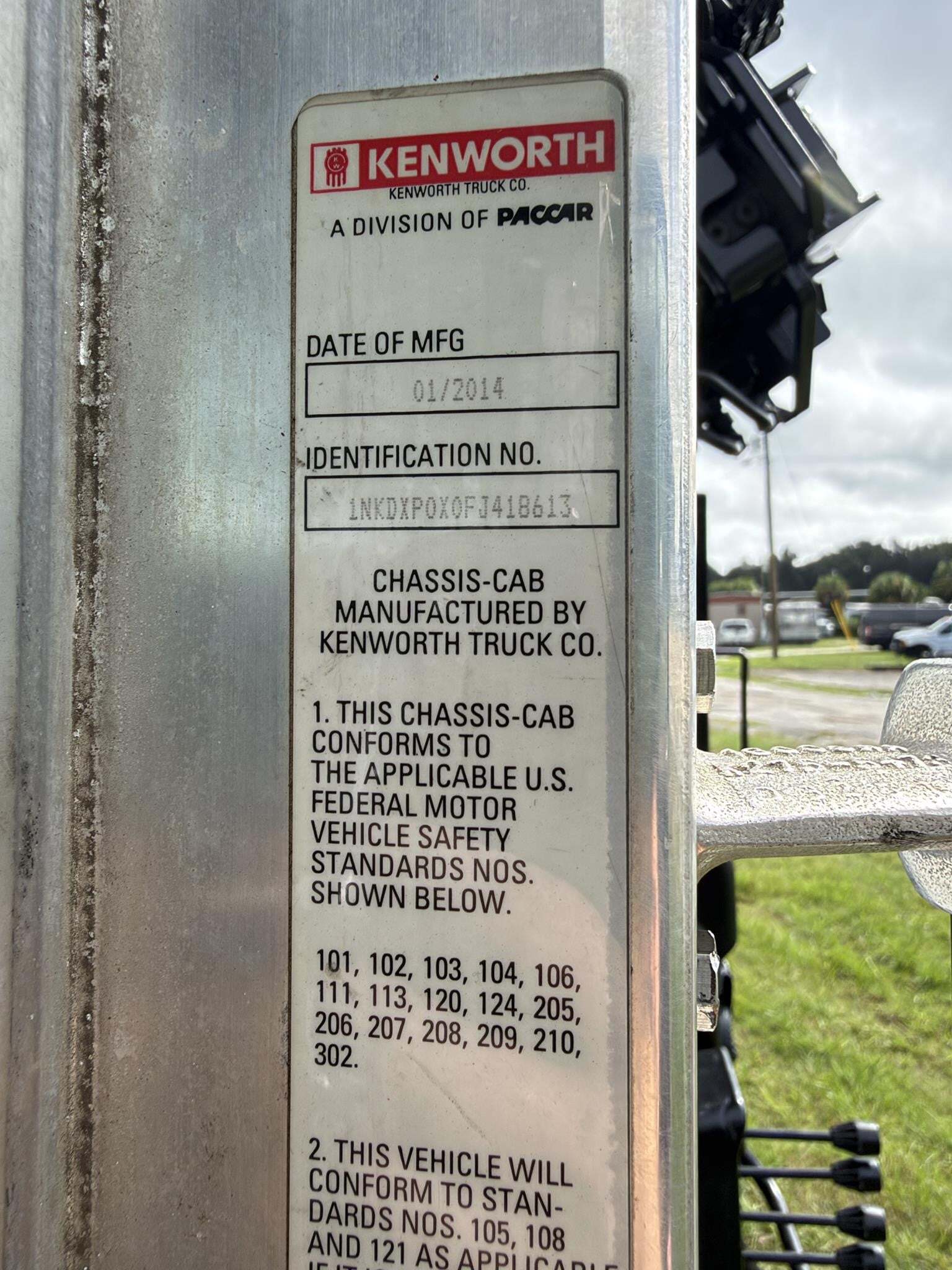 2015 Kenworth T800