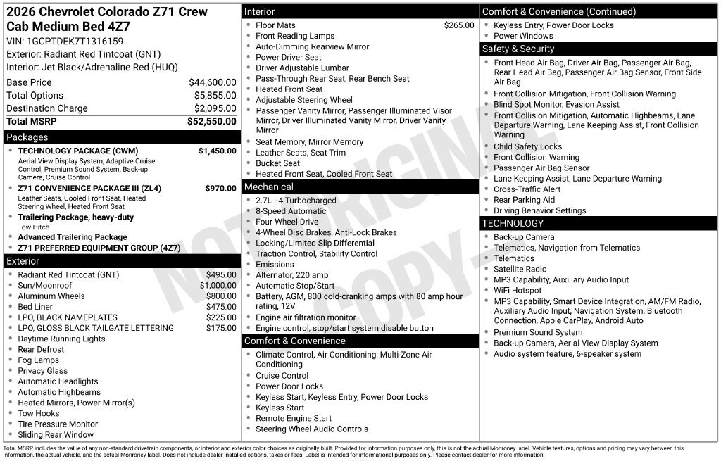 2026 Chevrolet Colorado